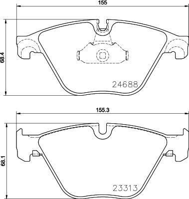 DON PCP1493 - Гальмівні колодки, дискові гальма avtolavka.club