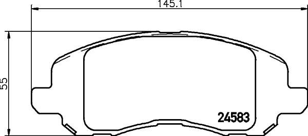 DON PCP1453 - Гальмівні колодки, дискові гальма avtolavka.club