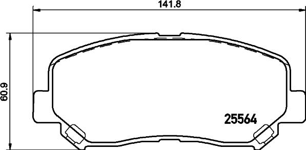 DON PCP1182 - Гальмівні колодки, дискові гальма avtolavka.club