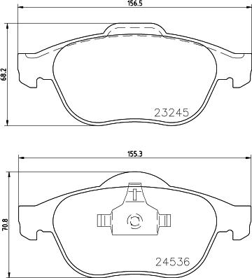 DON PCP1368 - Гальмівні колодки, дискові гальма avtolavka.club