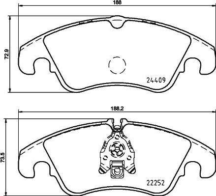 DON PCP1256 - Гальмівні колодки, дискові гальма avtolavka.club