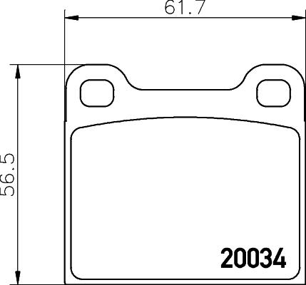 DON PCP2095 - Гальмівні колодки, дискові гальма avtolavka.club