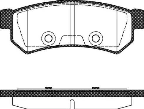 Honda NHC-1282 - Гальмівні колодки, дискові гальма avtolavka.club