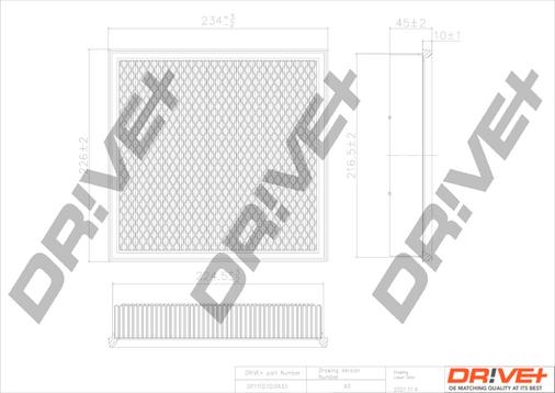 Dr!ve+ DP1110.10.0433 - Повітряний фільтр avtolavka.club