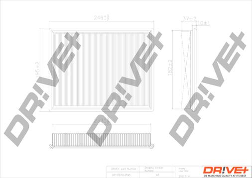 Dr!ve+ DP1110.10.0595 - Повітряний фільтр avtolavka.club