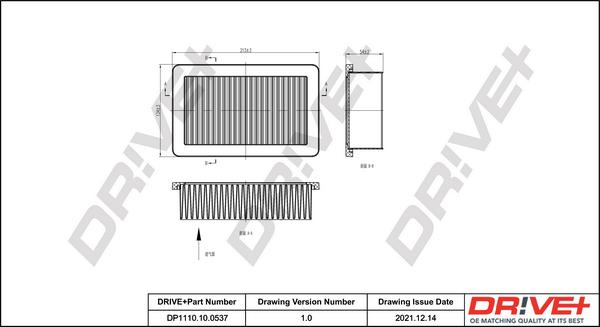 Dr!ve+ DP1110.10.0537 - Повітряний фільтр avtolavka.club