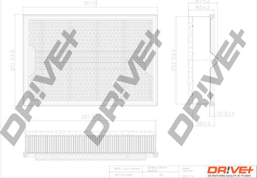 Dr!ve+ DP1110.10.0061 - Повітряний фільтр avtolavka.club