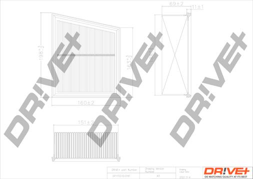 Dr!ve+ DP1110.10.0161 - Повітряний фільтр avtolavka.club