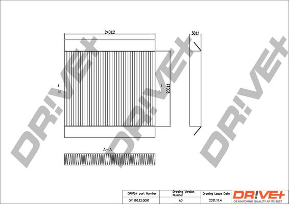 Dr!ve+ DP1110.12.0091 - Фільтр, повітря у внутрішній простір avtolavka.club