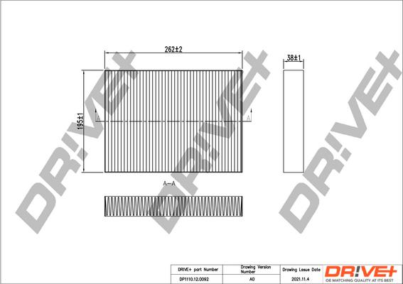 Dr!ve+ DP1110.12.0092 - Фільтр, повітря у внутрішній простір avtolavka.club