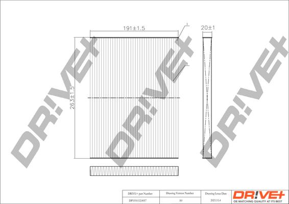 Dr!ve+ DP1110.12.0057 - Фільтр, повітря у внутрішній простір avtolavka.club