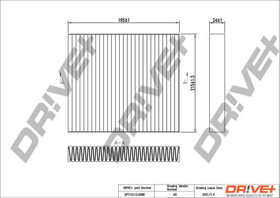 Dr!ve+ DP1110.12.0086 - Фільтр, повітря у внутрішній простір avtolavka.club