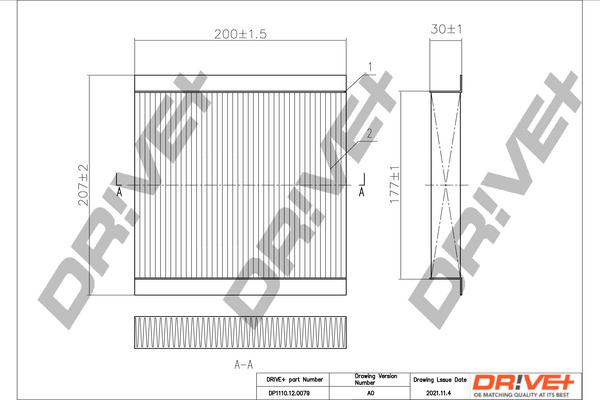 Dr!ve+ DP1110.12.0079 - Фільтр, повітря у внутрішній простір avtolavka.club