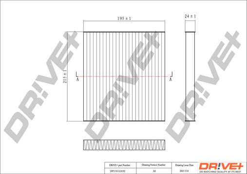 Dr!ve+ DP1110.12.0192 - Фільтр, повітря у внутрішній простір avtolavka.club