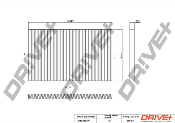 Dr!ve+ DP1110.12.0114 - Фільтр, повітря у внутрішній простір avtolavka.club