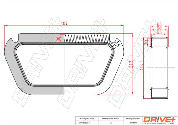 Dr!ve+ DP1110.12.0187 - Фільтр, повітря у внутрішній простір avtolavka.club