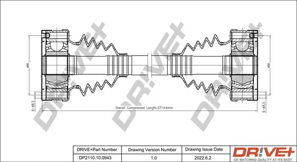 Dr!ve+ DP2110.10.0943 - Приводний вал avtolavka.club