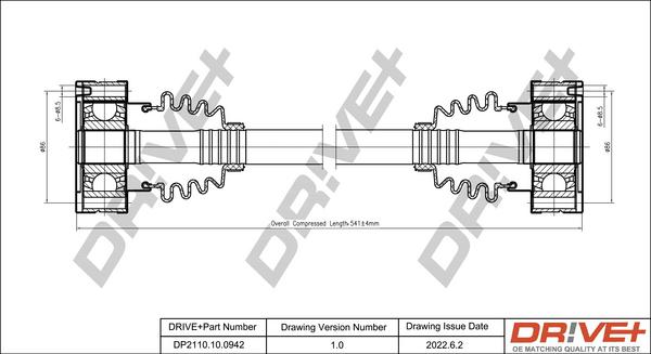 Dr!ve+ DP2110.10.0942 - Приводний вал avtolavka.club