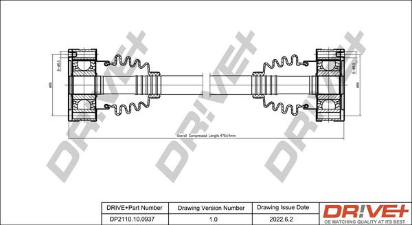 Dr!ve+ DP2110.10.0937 - Приводний вал avtolavka.club