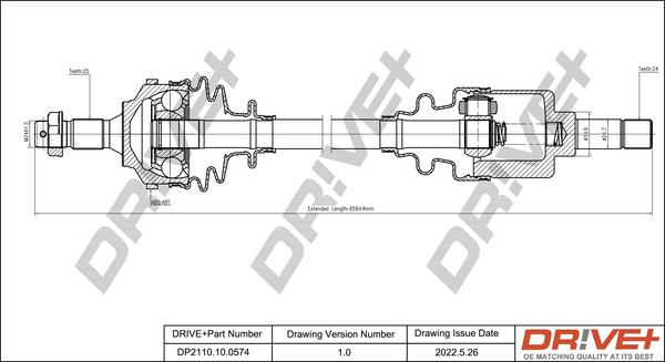Dr!ve+ DP2110.10.0574 - Приводний вал avtolavka.club
