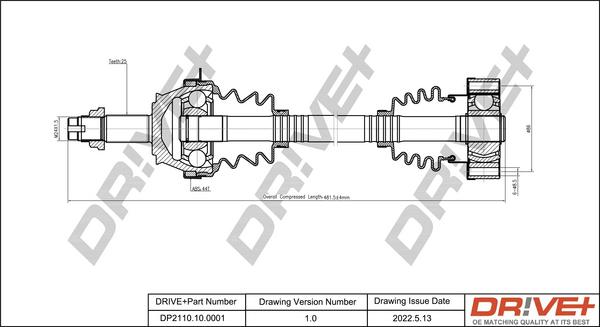 Dr!ve+ DP2110.10.0001 - Приводний вал avtolavka.club