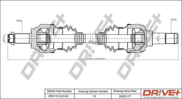 Dr!ve+ DP2110.10.0143 - Приводний вал avtolavka.club
