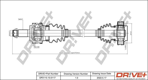 Dr!ve+ DP2110.10.0117 - Приводний вал avtolavka.club