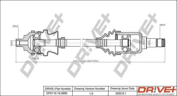 Dr!ve+ DP2110.10.0895 - Приводний вал avtolavka.club