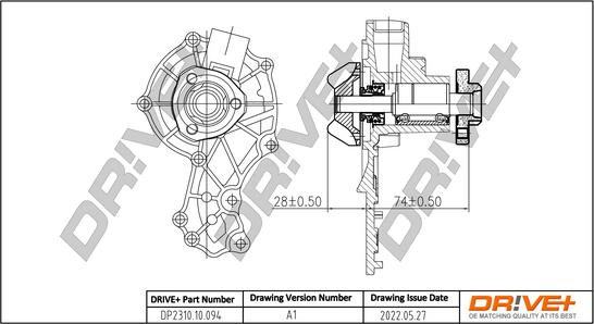 Dr!ve+ DP2310.10.094 - Водяний насос avtolavka.club