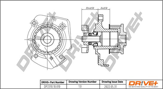 Dr!ve+ DP2310.10.010 - Водяний насос avtolavka.club