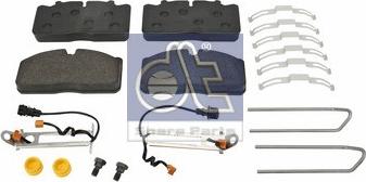 DT Spare Parts 6.95100 - Гальмівні колодки, дискові гальма avtolavka.club