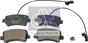 DT Spare Parts 6.95124 - Гальмівні колодки, дискові гальма avtolavka.club