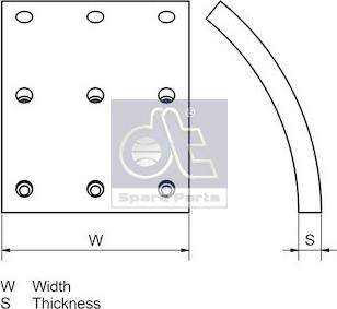 DT Spare Parts 4.91131 - Комплект гальмівних черевиків, барабанні гальма avtolavka.club