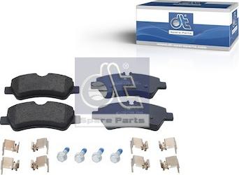 DT Spare Parts 13.93106 - Гальмівні колодки, дискові гальма avtolavka.club