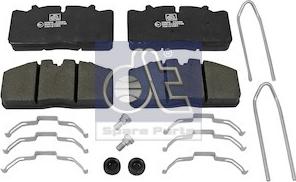 DT Spare Parts 3.96402 - Гальмівні колодки, дискові гальма avtolavka.club