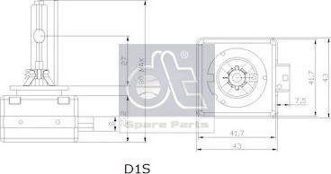 DT Spare Parts 3.32943 - Лампа розжарювання, основна фара avtolavka.club