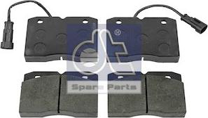 DT Spare Parts 7.92624 - Гальмівні колодки, дискові гальма avtolavka.club
