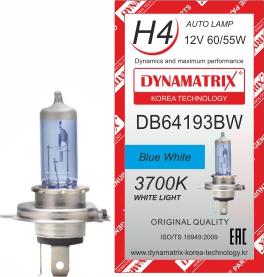 Dynamatrix DB64193BW - Лампа розжарювання, основна фара avtolavka.club
