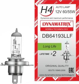 Dynamatrix DB64193LLF - Лампа розжарювання, основна фара avtolavka.club