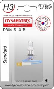 Dynamatrix DB64151-01B - Лампа розжарювання, основна фара avtolavka.club
