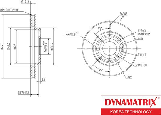 Dynamatrix DBD447 - Гальмівний диск avtolavka.club