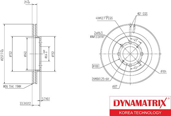 Dynamatrix DBD1610 - Гальмівний диск avtolavka.club