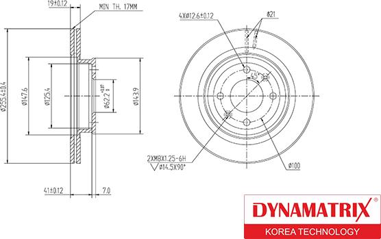 Dynamatrix DBD1636 - Гальмівний диск avtolavka.club