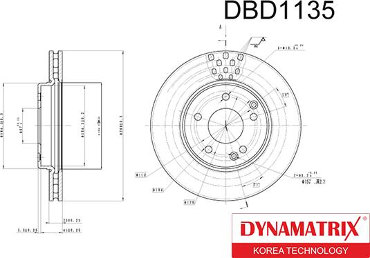 Dynamatrix DBD1135 - Гальмівний диск avtolavka.club