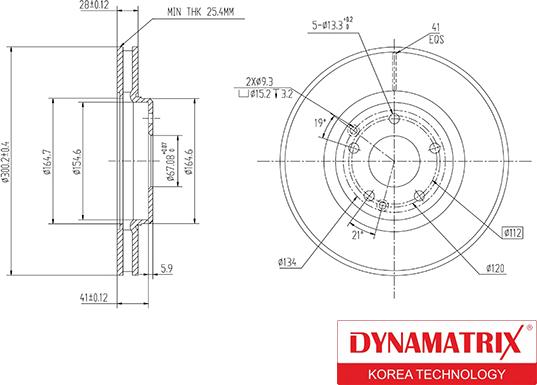 Dynamatrix DBD1136 - Гальмівний диск avtolavka.club