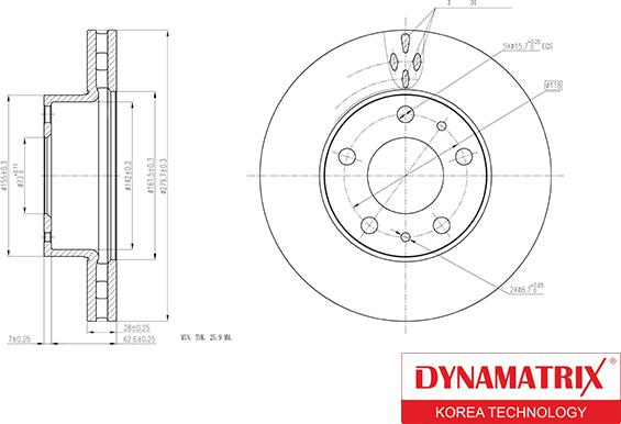 Dynamatrix DBD1800 - Гальмівний диск avtolavka.club