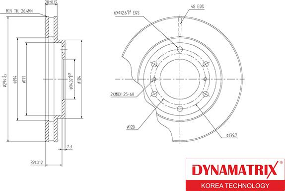 Dynamatrix DBD1818 - Гальмівний диск avtolavka.club