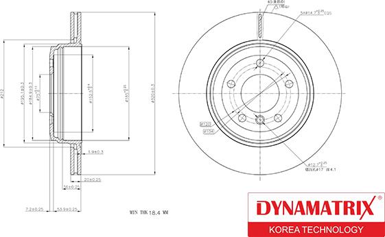 Dynamatrix DBD1260 - Гальмівний диск avtolavka.club