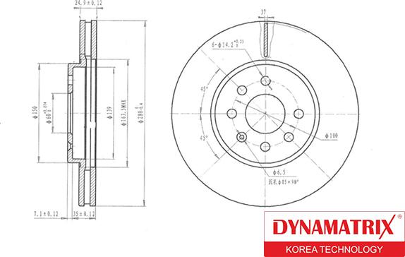 Dynamatrix DBD1236 - Гальмівний диск avtolavka.club