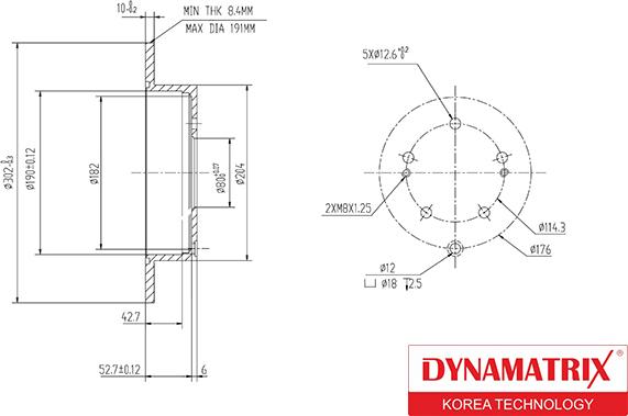 Dynamatrix DBD1737 - Гальмівний диск avtolavka.club